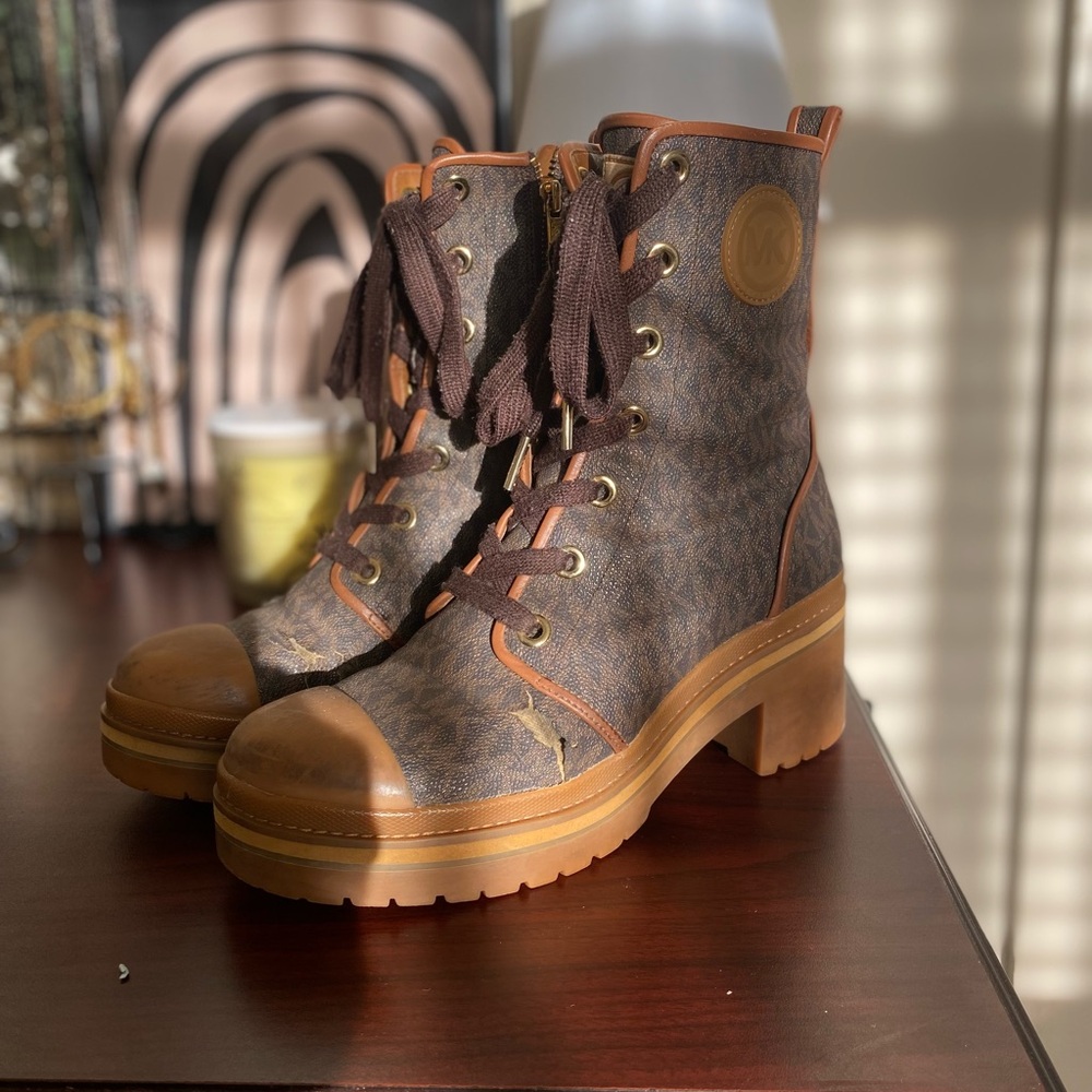 Michael Kors Combat Boots Size 7.5